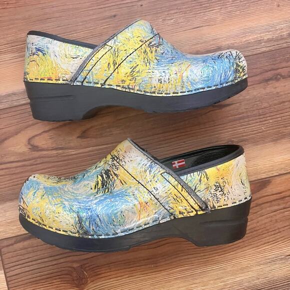 Sanita blue yellow professional clogs size EUR 36, US 5-5.5 - Picture 7 of 8